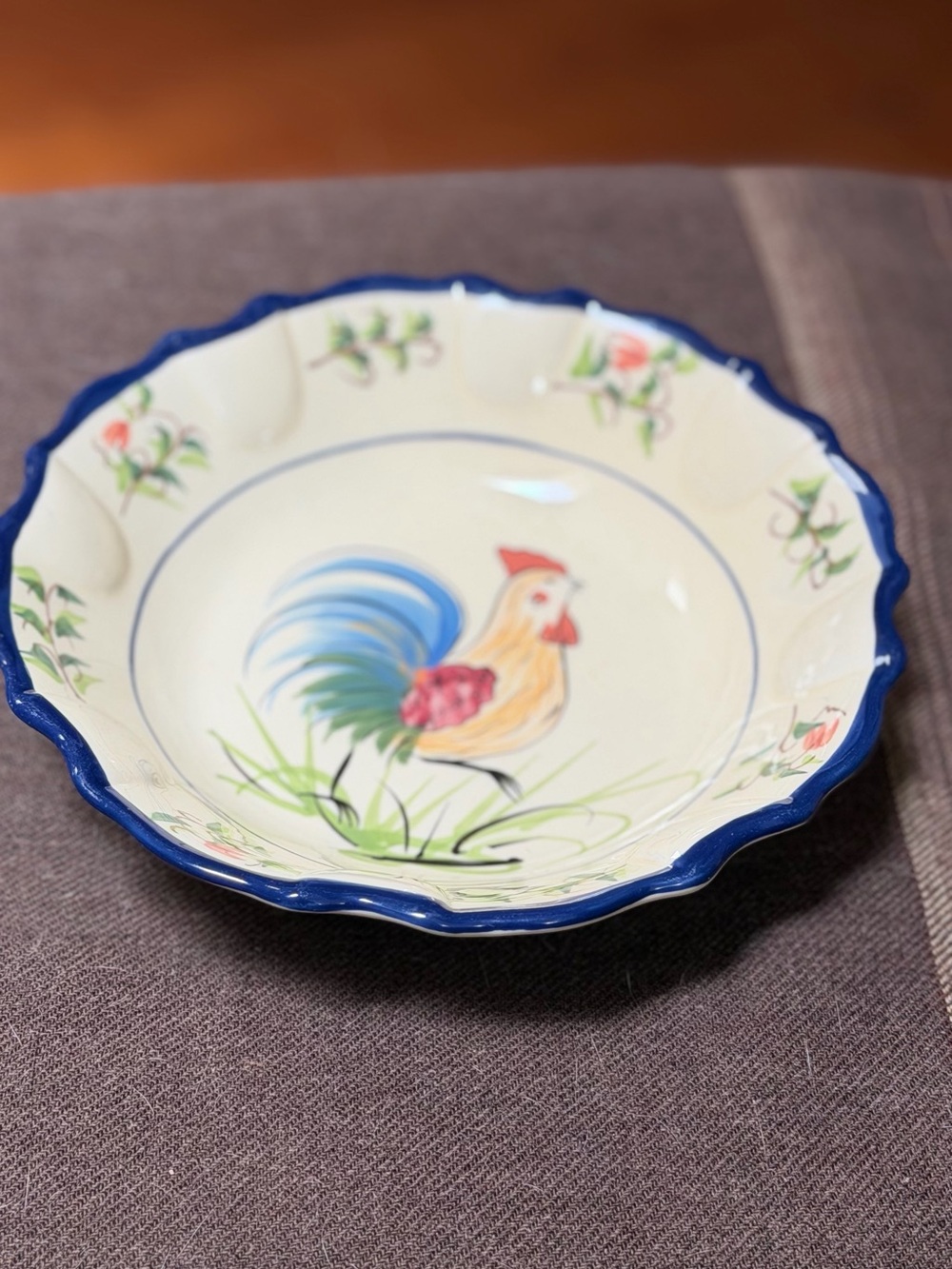 Vintage Rooster cereal bowl by Cracker Barrel